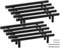 Neuhall 10 x Möbelgriffe schwarz matt 160mm echt Edelstahl Ø10mm Küchengriffe Schrankgriffe Bad Möbel Wohnzimmer Möbel Stangengriffe Relinggriff Schränke Sideboard Schubladengriffe inkl. Schrauben