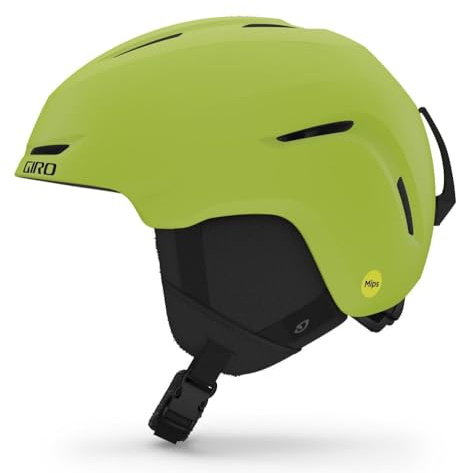 Giro Spur Kids Ski Helmet - Snowboard Helmet for Boys & Girls - Ano Lime - S (52-55.5cm)