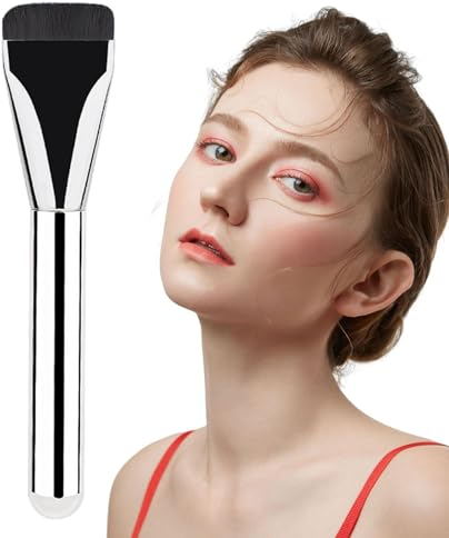 Liquid Foundation Pinsel | Flacher Rougepinsel für Gesicht | Foundation-Pinsel, flüssiger Puderpinsel, ultradünner Make-up-Pinsel für Gesicht Moukkey