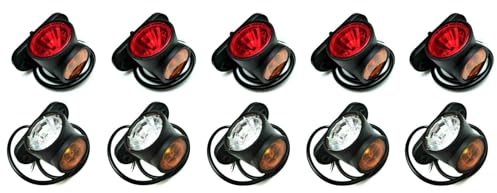 MelTruck® 10x LED Begrenzungsleuchte Umrissleuchte kurz Ausleger 12V 24V für LKW PKW Anhänger