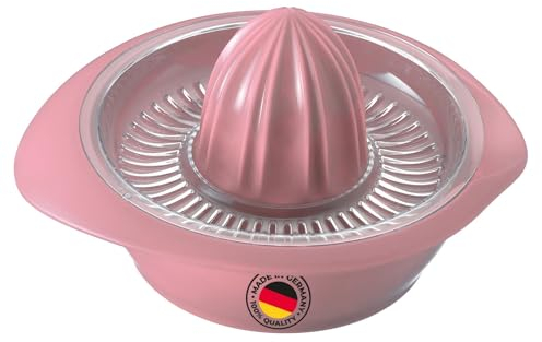Westmark Presse-Orange/Citron/lemon avec Récipient, Diamètre : 18,7 cm, Capacité : 0,5 L, Plastique, Limetta, Rose, 3091227P