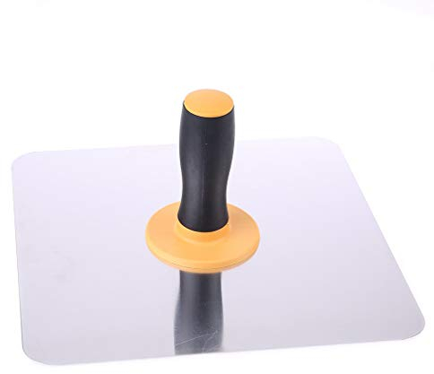 Plâtre pour plâtrier en aluminium de 300 x 300 mm avec poignée pour mortier et support de planche de mortier portable, outil de plâtrage en caoutchouc flotteur