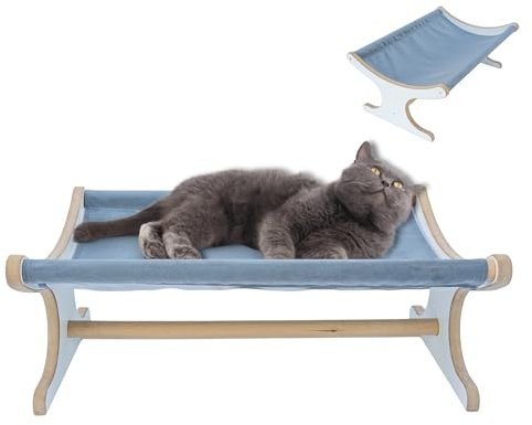 Komfortables Katzenbett und Katzensofa - Vielseitige Katzenmöbel mit Katzenhängematte und Hängematte für Katzen - Ideal als Katzenbettchen und Katzen Sofa.