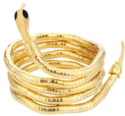 JUSTUSNX orm kraghalsband för kvinnor justerbar ormformad krage halsband böjd bar design ormhalsband halloween festtillbehör, Metall