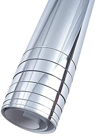 Mjuk spegel väggklistermärke flexibla spegelblad, 50 x 100 cm spegelpapper självhäftande rullklistermärken icke-glas självhäftande spegelplattor självhäftande ark, bra för hantverk hem väggdekor