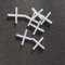 300 x PCS Tile Spacers – 2mm Plastic Cross Spacers for Tiling, Wall & Floor Tile Gaps, Slab Levelling Spacers for Flooring, Walls, Garden Paths, and Tile Levelling