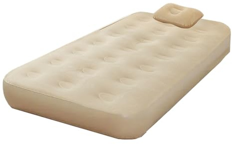 Colchón inflable automático, doble cama inflable automática,COLCHÓN DE AIRE AZUL - Placa de inflación automática plegable para un fácil almacenamiento