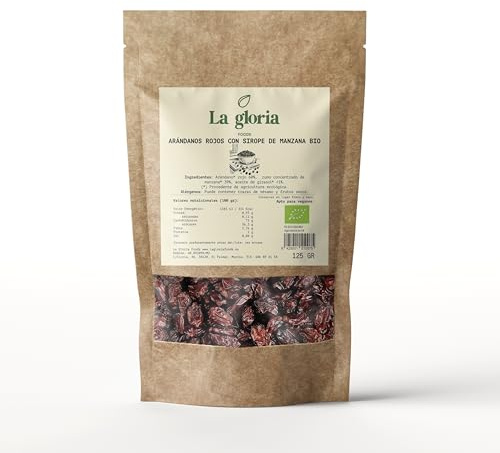 Arándanos Enteros Silvestres Deshidratado 100% Ecológicos | 125g | Endulzados con Zumo de Manzana – 100% Naturales – Superfood Antioxidante