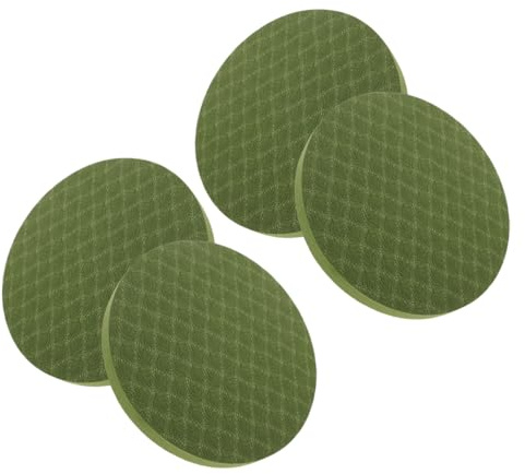 DECOMELODY 2pares Almohadillas Redondas De Yoga Para Rodillas y Cojín Grueso De Espuma De Alta Densidad Almohadilla Protector Para Ejercicio Pilates Hogar Fitness