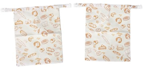 Smandy Andra Bakverktyg och Tillbehör Brödpåse, Håll Fräsch och Uppgraderad Bärbar Bomullssurdegspåse med Stor Kapacitet för Hemmabruk Essentials Bivaxfoder Stort Surdegsbröd (Nr 5 klassisk brödstil)