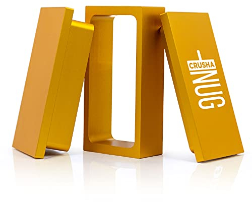 Pre Press Mold 2x4 Inch, Designed to Make Rectangular Chips, Premium Golden Rectanglular Prepress Mold, Made of Food Grade Anodized Aluminum