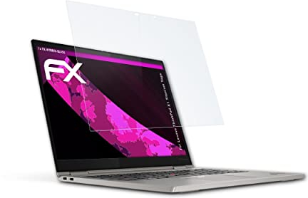 atFoliX Glasfolie kompatibel mit Lenovo ThinkPad X1 Titanium Yoga Panzerfolie, 9H Hybrid-Glass FX Schutzpanzer Folie
