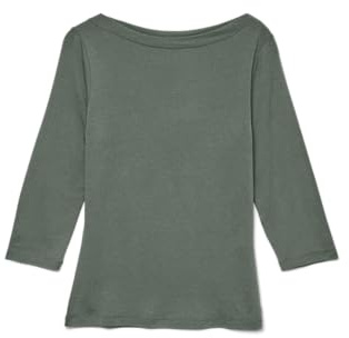 Vero Moda Vmpanda Modal 3/4 Top Jrs Noos Maglietta, Laurel Wreath, M Donna