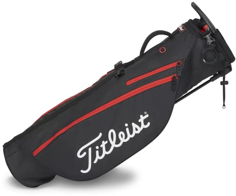 Titleist - Premium Tragetasche Schwarz/Schwarz/Rot