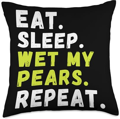 Pear Tree Arborist Home Orchard Gardening Gear Homegrown Pear Cultivation Orchard Hobbyist Throw Pillow, 18x18, Multicolor