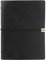 PU Leder Notizbuch A5, Vintage Notizbuch Nachfüllbar, Notizbuch A5 Liniert Leder 80 Seiten, 6-Ring A5 Notizbuch Refillable Binder für Notizen, Planung, Studium (Schwarz)