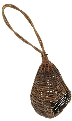 BUGUUYO Geflochtenes Rattan-vogelnest Zum Aufhängen Vogelhaus Für Und Papageien Gartendekoration Für Außenbereich Natürliches Vogelnest- Für Haus Und Garten