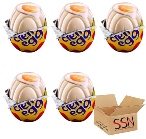 Cdbury White Creme Egg Chocolate Egg 40g (Pack of 5)