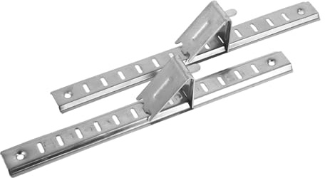 PENIKOKO Staffa per Mensola del Frigorifero Facile Installazione 2 Pezzi in Acciaio Inossidabile con Clip e Viti Accessori per Refrigeratore da Cucina
