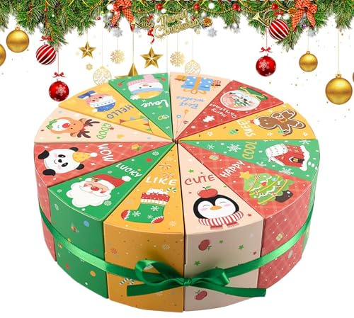 Confezione per conto alla rovescia per feste – scatole ricaricabili, contenitore per feste, scomparto per caramelle, vassoio regalo, organizzatore di celebrazione, decorativa per adulti