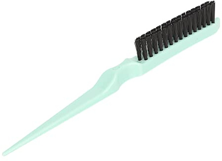 Spazzola per cotonare i capelli Spazzola professionale in nylon a coda di topo per acconciature voluminose Uomo Donna Strumento per lo styling del salone Maniglia in ABS (Verde)