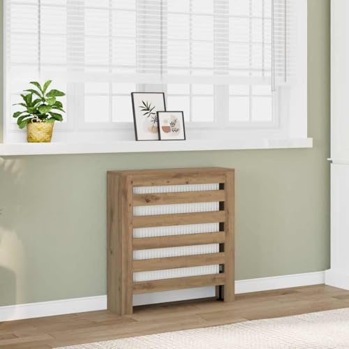 Genérico Cubierta de radiador Madera Color Roble Artesano 78x20x82 cm,Casa y jardín,Accesorios para electrodomésticos,Accesorios para radiadores de calefacción-852689