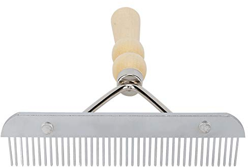 Hundebürste Katzenbürste Haustier Kamm Fellbürste Fellpflege Werkzeug Hundekamm mit Holzgriff für Hund Katze zum Entfernen von Matten und Verwicklungen