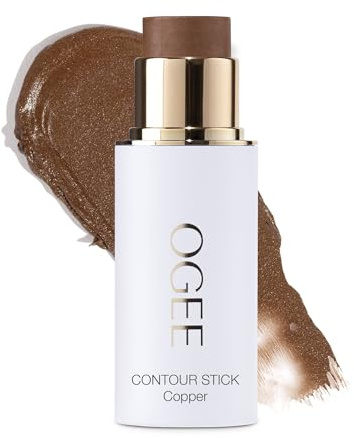 Ogee Sculpted Face Stick (COPPER - RADIANT COCOA) Certified Organic Bronzer Stick & Contour Makeup - Multi-Use Bronzer Stick for Face