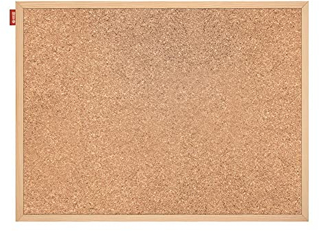 Memobe Pinnwand Kork 120x90 cm - Pinwand Korktafel mit Holzrahmen - Korkplatte für Foto Hängen, Notizen - Korkwand Naturkorkoberfläche - Cork Board für Büro - Korkplatten für die Wand