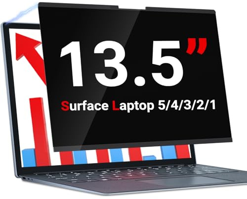 ZOEGAA Filtro Privacy da 13.5 pollici per Surface, Schermo Protettivo Magnetico Rimovibile per Surface Laptop 3/4/5