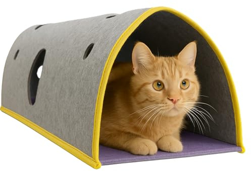 BYPET tunnel för katter, katttunnel för lek och sömn inomhus, 100 cm