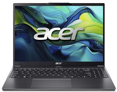 Acer Aspire Go 15 (AG15-51P-54EC) Laptop | 15,3 WUXGA IPS Display | Intel Core i5-1334U | 16 GB RAM | 512 GB SSD | Intel Iris Xe Graphics | Windows 11 | QWERTZ Tastatur | grau