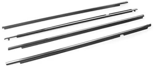 Jodriva Joints de porte de fenêtre 4 pièces bande d'étanchéité en caoutchouc de fenêtre extérieure de voiture bande de pression étanche garniture de moulage de ceinture d'étanchéité, for Toyota, for C