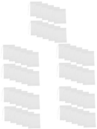 PRETYZOOM 5 Ensembles De Cordon Passoire À Thé Rangement des Sachets De Thé Infuseur À Thé en Vrac Thé À Cordon Thé À La Menthe Poivrée Sachet De Thé Blanche Engourdi 100 Pièces * 5