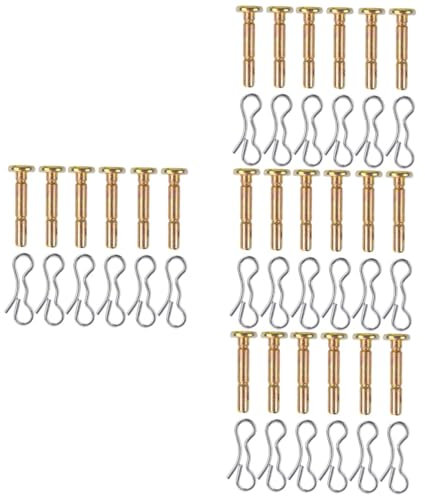 Milisten 24 Juegos De Pasadores De Corte Para Quitanieves Pasadores De Chaveta Para Quitanieves Pasadores De Corte Y Chavetas Giratorios Accesorios Para Barredoras De Nieve Suministros