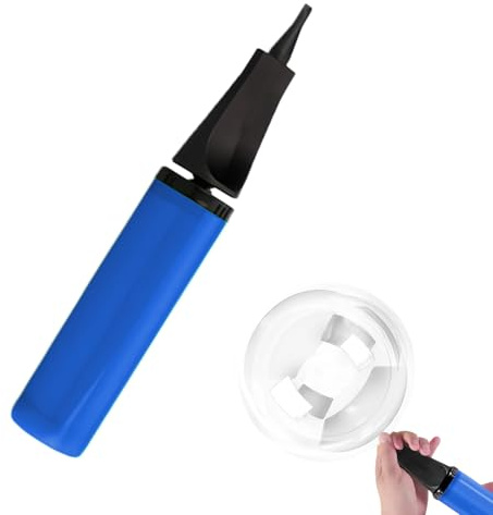 Sekfpnk Une pompe à air manuelle bleue pour ballons, ballons d'eau, radeaux de natation, décorations et jouets gonflables, pompe à ballons, convient pour les décorations de fête