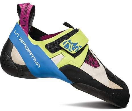 La Sportiva Skwama Woman Apple Green/Cobalt Blue - Scarpe da Arrampicata Donna, Multicolore (Apple 000), 35.5 EU