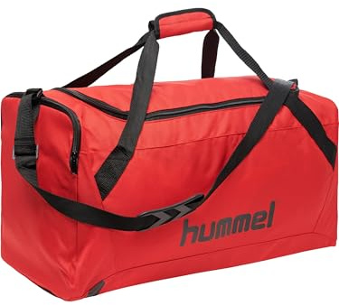 hummel CORE - Bolso deportivo, color rojo True Rot y negro, talla S