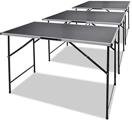 vidaXL Tapeziertisch Arbeitstisch Mehrzwecktisch Partytisch 3 TLG. Klapptisch