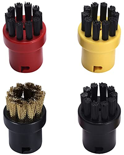 4 Stk Düse Rundbürsten Düse Dampfreiniger Dampfreiniger Zubehör Dampfreiniger Rundbürstenset Mehrzweck Dampfreiniger Zubehör Kleine Düse Rundbürsten für Kärcher Dampfreiniger SC1 SC2 SC3 SC4 SC5 CTK10