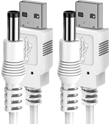 Mellbree DC Power Cable for Hive Hub 2M 2 Pack, USB Charger Cable Compatible With Hive Thermostat