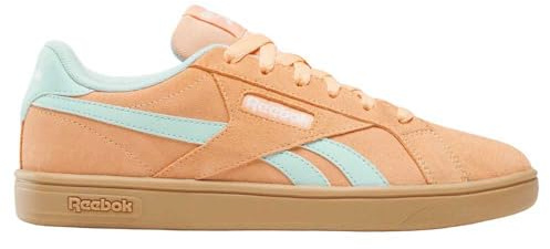 Reebok Court retro sneakers för kvinnor, SUNKUSSEDORANGE/GLITCHAQUA/gummi, 37 EU, Sunkissed orange glitter aqua gummi, 37 EU