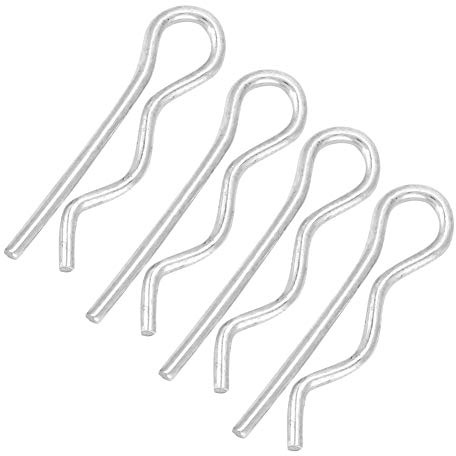 R Cotter Pin Retaining Fastening Clip - Rustproof, Bright Zinc Plated, Metal Construction - Multipurpose Hardware (1.6 * 28mm (30pcs))