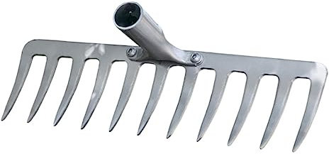 DIKACA Rastrillo Agrícola 11 Dientes Herramienta De Jardinería Multifuncional Resistente Al Desgaste