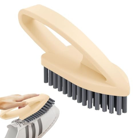 Spazzola per la pulizia delle scarpe, setole morbide, spazzola per la biancheria, strumento per la pulizia delle scarpe con manico e strumento multifunzione per la pulizia della casa per donne, uomini