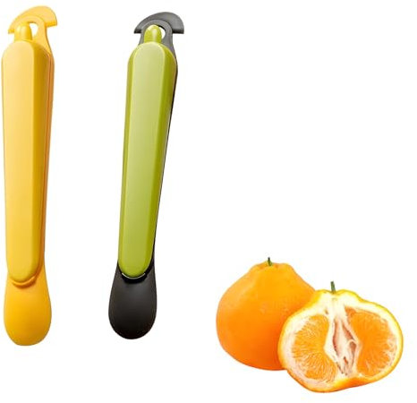 TUKRPQMRI Outil Multifonctionnel d'épluchage de Fruits de Cuisine, éplucheur d'orange en Acier Inoxydable, éplucheur de Fruits ménagers, Outil d'épluchage d'agrumes de Citron orange/572(Group)