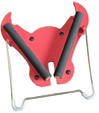 MotiveTech Soporte para Saxofón Alto, Soporte para Saxofón, Accesorio Ligero para Instrumentos, Soporte Portátil, Rojo