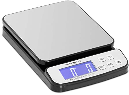 Steinberg Systems Pèse-Lettre Électronique Pèse Lettres Digital Numérique LCD Pèse-Colis Balance Courrier SBS-PT-50000 (50 kg, ±1 g, Surface : 198 x 180 mm, Unités: kg/g/lb/oz)