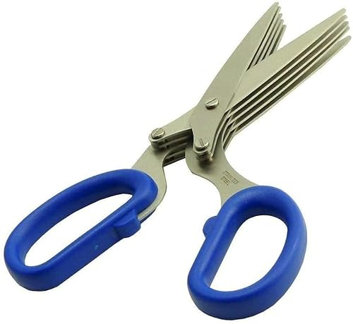 Mantraraj Shredding Scissors 5 Blade Multi Cut Multipurpose Security Paper Shredder Kitchen Tool Salad Cut