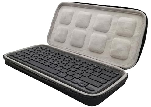 VOLOHAS Hart Tasche Schutzhülle für Logitech MX Keys Mini Kabellose Tastatur Reiseschutzhülle Etui Hard Travel Tragetasche für MX Keys Mini Minimalist Keyboard Made for Creators Größe 33 * 16 * 4 cm